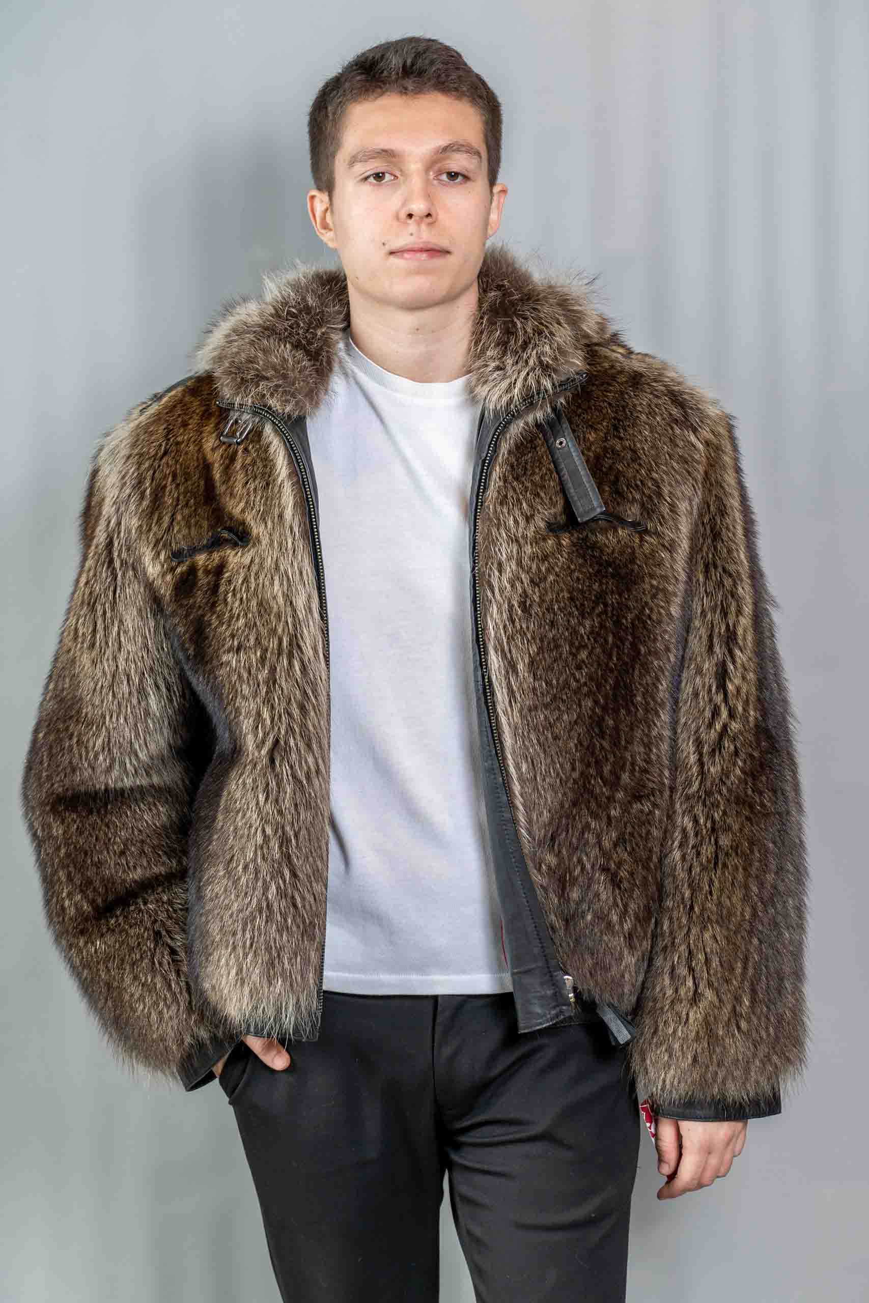 Buy a men's fur coat in Istanbul Купить мужскую шубу из волка